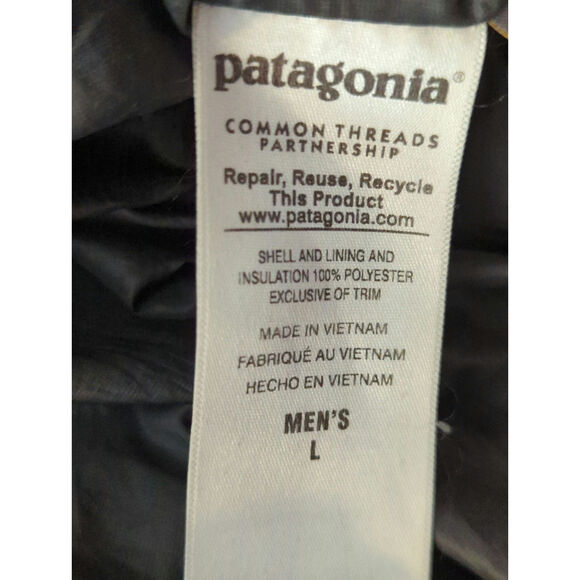 Patagonia Nano Puffer Jacket Mens Size L Dark Gray Quilted Outdoor Gorpcore - Picture 9 of 11